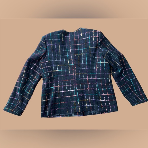 Preston & York Women’s Multicolor Blazer Classic Suit Jacket, size 16 - Picture 3 of 11